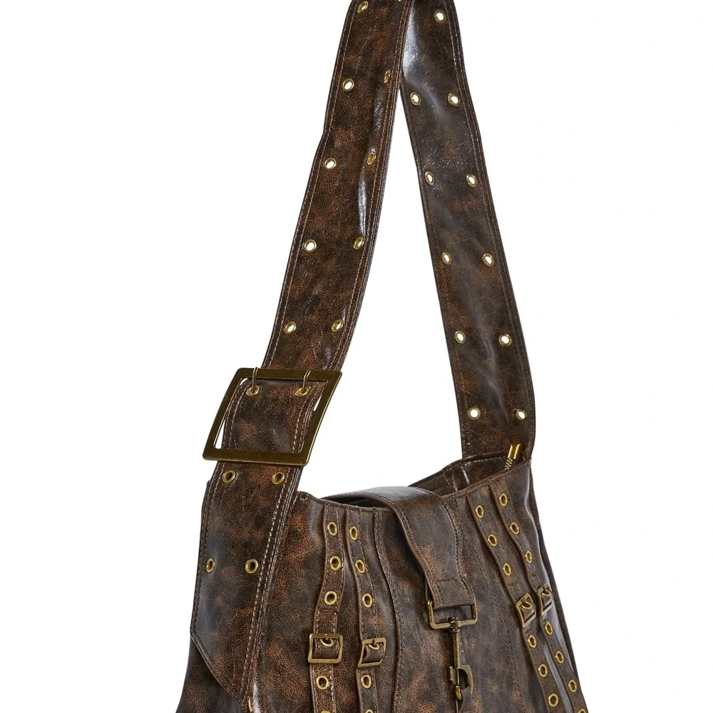 Brown Leather Shoulder Bag